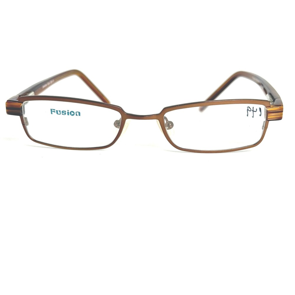 Jonathan Cate Fusion 136 BRN Eyeglasses‎ Frame Brown Rectangle 47-18-135 22835